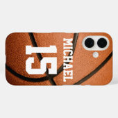 Basketball Jouw naam  Case-Mate iPhone Case (Achterkant (horizontaal))