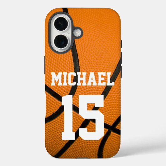 Basketball Jouw naam  Case-Mate iPhone Case (Achterkant)