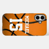 Basketball Jouw naam  Case-Mate iPhone Case (Achterkant (horizontaal))
