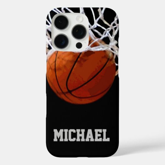 Basketball Jouw naam Case-Mate iPhone Case (Achterkant)