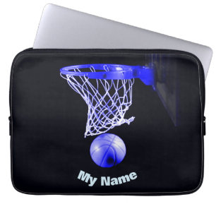 Basketball Jouw naam Laptop Sleeve