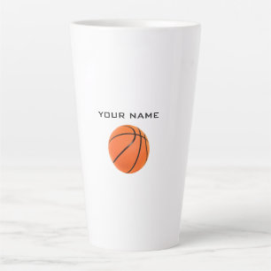 Basketball Jouw naam Latte Mok