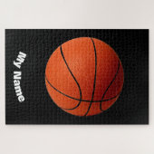 Basketball Jouw naam Legpuzzel (Horizontaal)