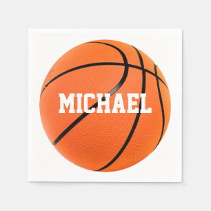 Basketball Jouw naam Servet