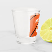 Basketball Jouw naam Shot Glas (Links)