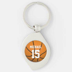 Basketball Jouw naam  Sleutelhanger