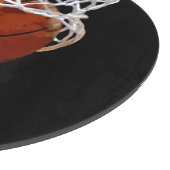 Basketball Jouw naam Snijplank (Hoek)