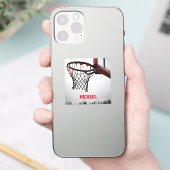 Basketball Jouw naam Sticker (Telefoon)