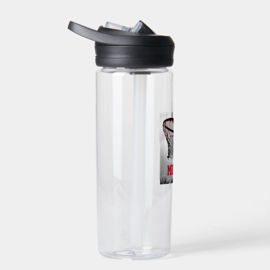 Basketball Jouw naam Waterfles (Rechts)