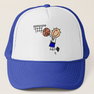 Basketball Jump Shot Blue T-shirts en cadeautjes Trucker Pet