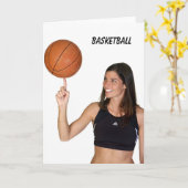 Basketball Kaart (Gele Bloem)