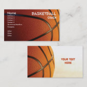 Basketball-kaartsjabloon Visitekaartje (Voorkant / Achterkant)