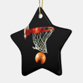 Basketball Keramisch Ornament (Links)