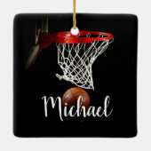 Basketball Keramisch Ornament (Achterkant)