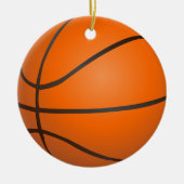 Basketball Keramisch Ornament (Voorkant)