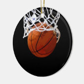 Basketball Keramisch Ornament (Links)
