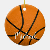 Basketball Keramisch Ornament (Achterkant)