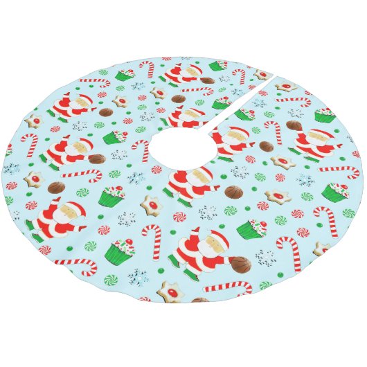Basketball-kerstborstel Polyester Tree Skirt Kerstboom Rok (Gekanteld)