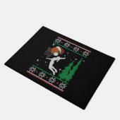 Basketball Kerstmis Deurmat (Schuin)