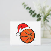 Basketball Kerstmis Feestdagenkaart (Staand voorkant)
