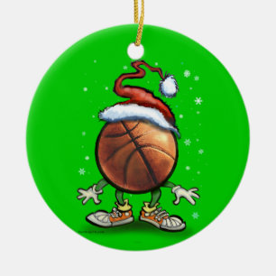 Basketball Kerstmis Keramisch Ornament
