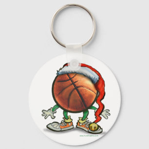 Basketball Kerstmis Sleutelhanger