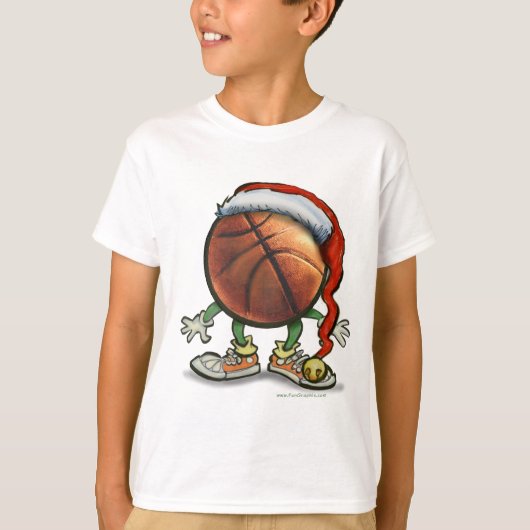 Basketball Kerstmis T-shirt (Voorkant)