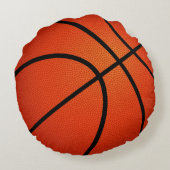 Basketball Kinder naam Persoonlijk Rond Kussen (Achterkant)