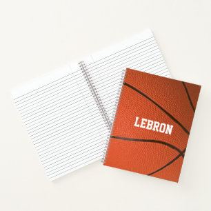 Basketball Let op speciaal gepersonaliseerd spiraa Notitieboek