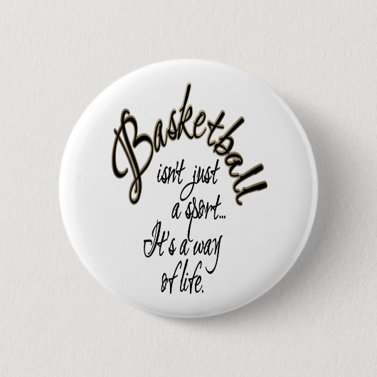 Basketball Life Ronde Button 5,7 Cm (Voorkant)