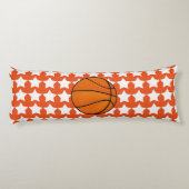 Basketball Locker Room Custom Player Name Number Lichaamskussen (Achterkant)