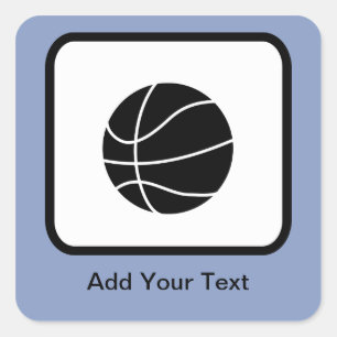 Basketball Logo Vierkante Sticker