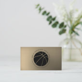 Basketball Logo Visitekaartje (Staand voorkant)