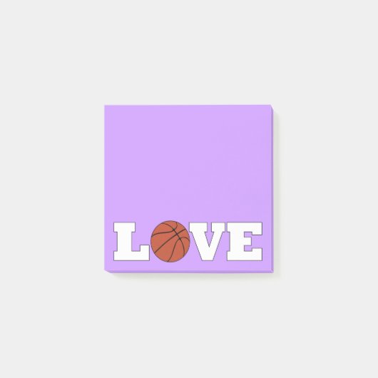 Basketball LOVE Basketball Coach Desktop Notitiebl Post-it® Notes (Voorkant)