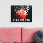 Basketball Love Canvas Afdruk (Insitu (Woonkamer))