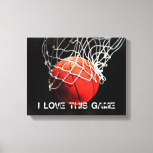 Basketball Love Canvas Afdruk