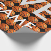 Basketball Love Game Cadeaupapier (Hoek)