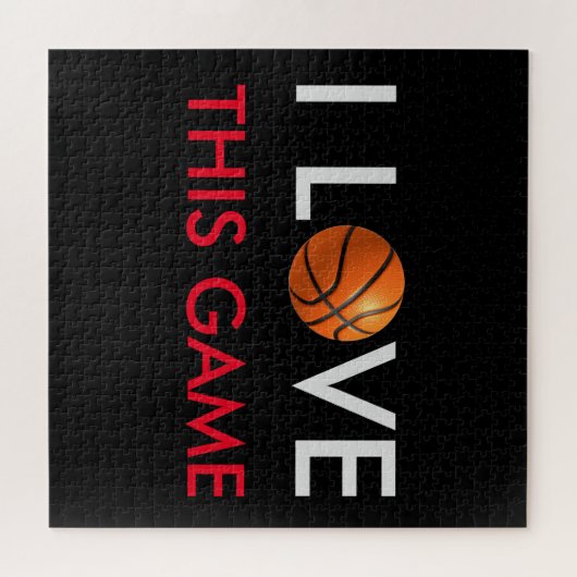 Basketball Love Game Legpuzzel (Horizontaal)