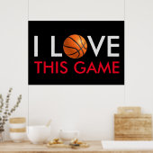 Basketball Love Game Poster (Keuken)