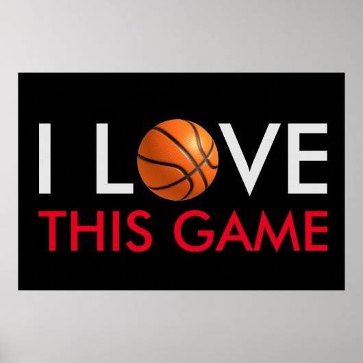 Basketball Love Game Poster (Voorkant)