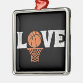 Basketball Love Metalen Ornament (Links)