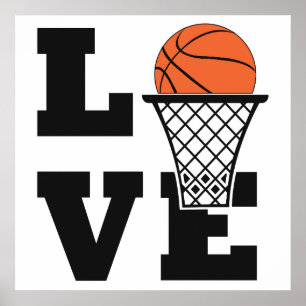 Basketball Love Poster