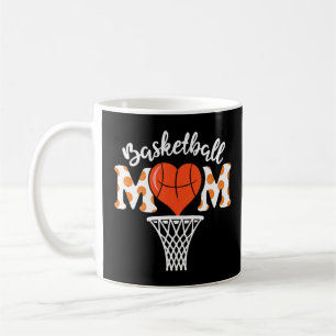 Basketball Mam Heart Funny Sport Lovers Moeder D Koffiemok