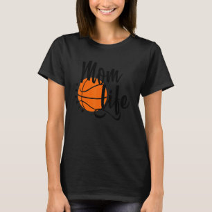 Basketball mam-luipaard voor Moederdag Momlife 1 T-shirt
