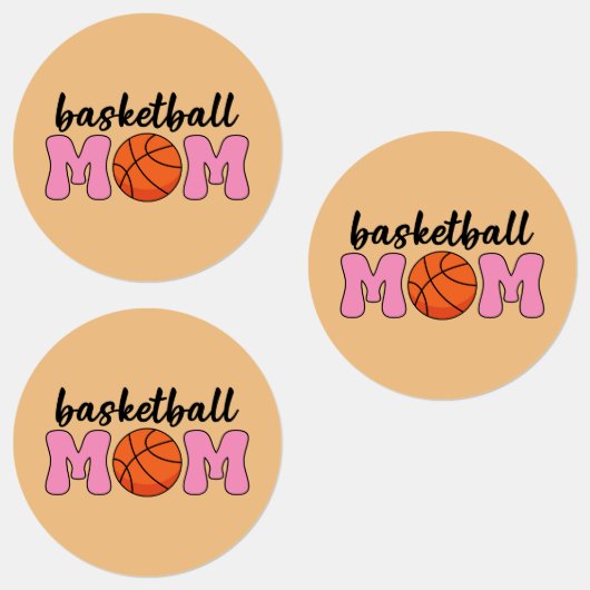 Basketball Mam Moederdag Labels (Groep)