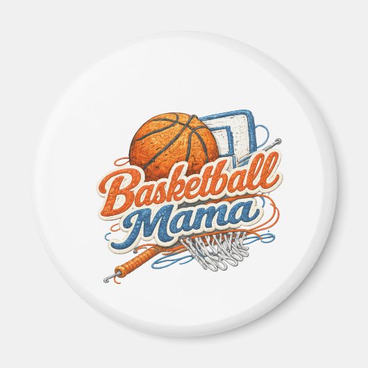 Basketball Mama Magnet (Devant)