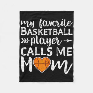 Basketball mama Mijn favoriete Basketball Player C Fleece Deken