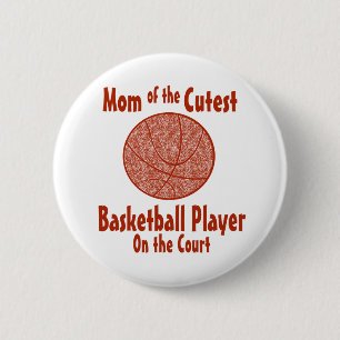 Basketball mama ronde button 5,7 cm