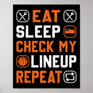Basketball Mannen Boy Mijn rij op Basketball Pla b Poster