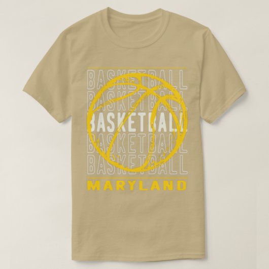 Basketball Maryland T-shirt (Design voorkant)